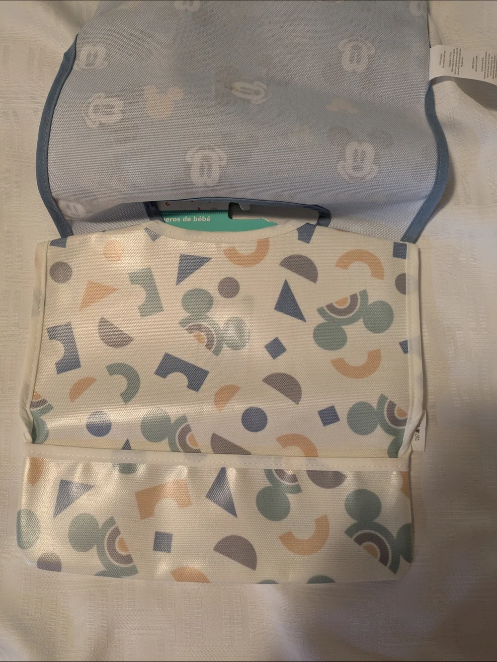 Disney Baby Waterproof Mickey Bib - Blue